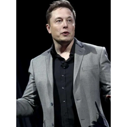 Elon Musk Gray Blazer